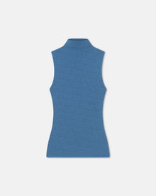 Womens | Annyka Mesh-Jersey Top | Blue