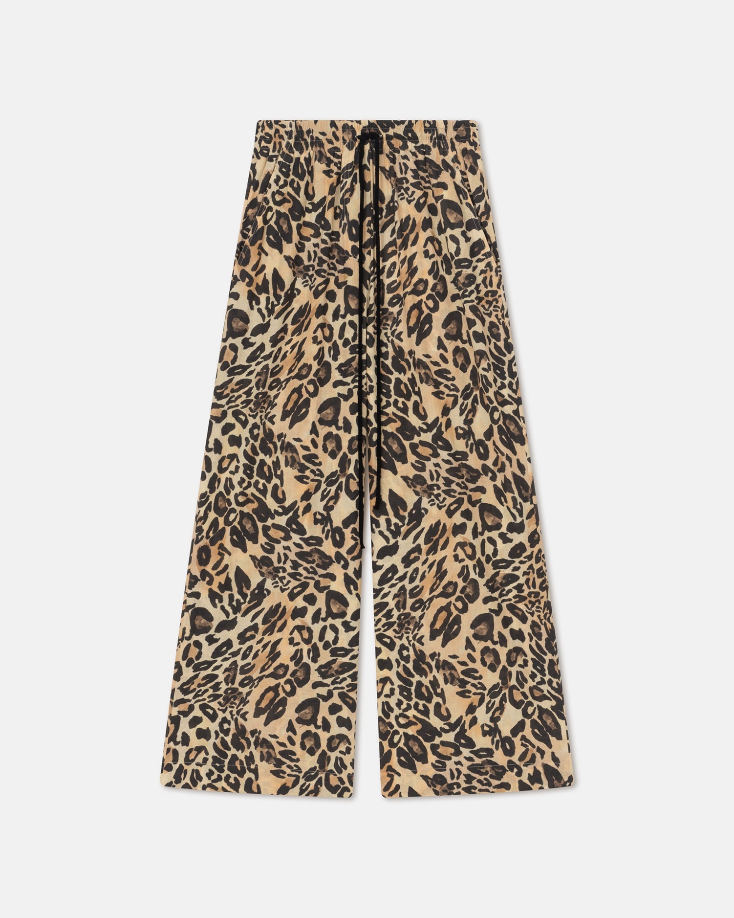 Womens | Kyler Printed Cotton-Voile Pants | Leopard