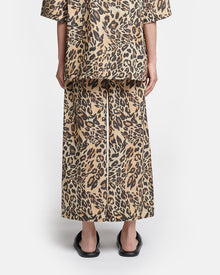 Womens | Kyler Printed Cotton-Voile Pants | Leopard