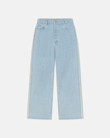 Womens | Josine Crocheted Wide-Leg Jeans | Eco Bleach