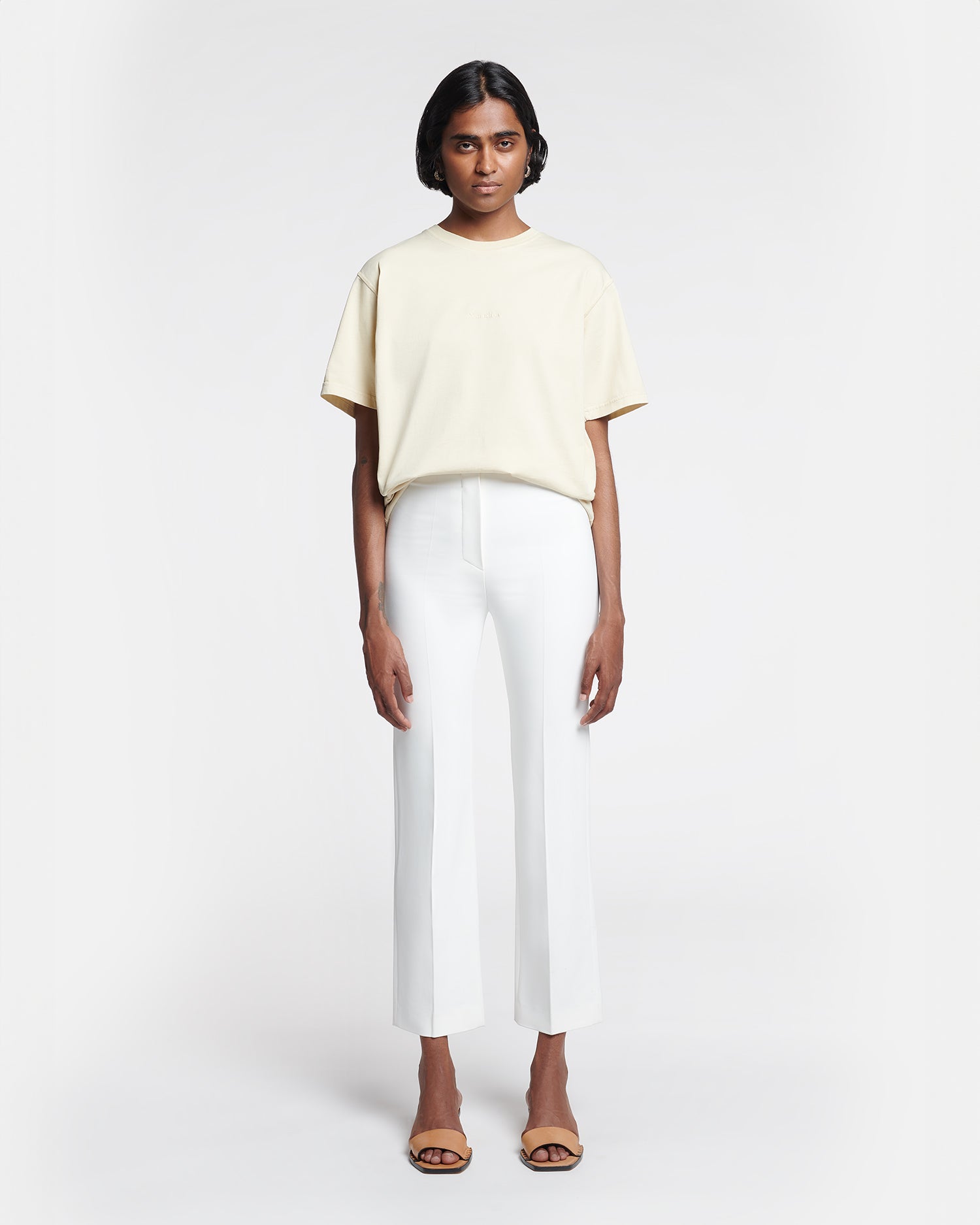 Womens | Erinna Tailored Slim-Leg Trousers | Off White