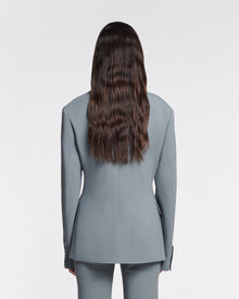 Womens | Laane Cinched-Waist Blazer | Steel Blue