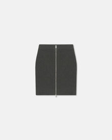 Womens | Isul Zip-Up Terry-Knit Mini Skirt | Graphite