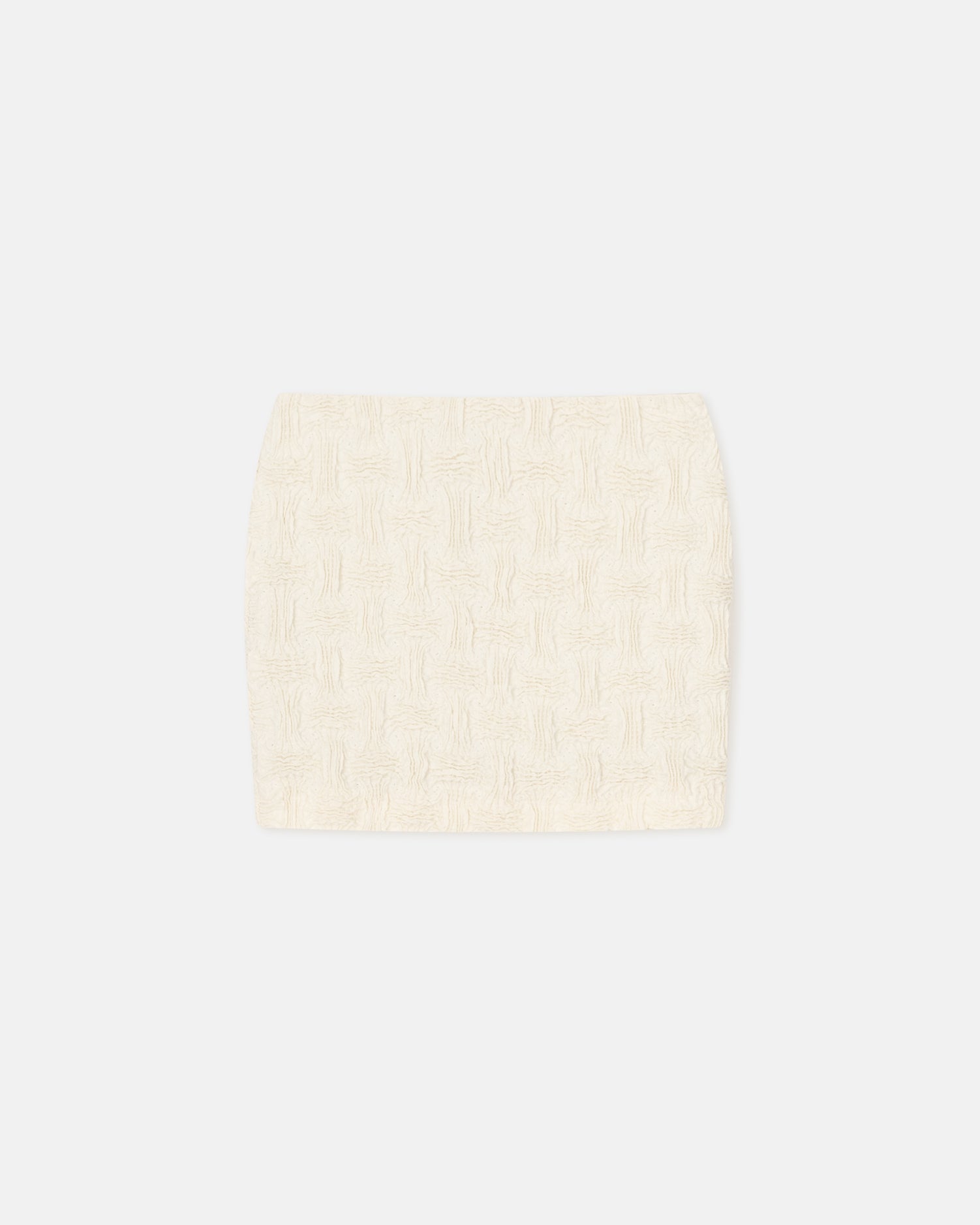 Womens | Lyle Seersucker Tech Linen Mini Skirt | Creme