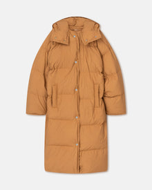 Womens | Riva Tech Poplin Puffer Coat | Biscuit