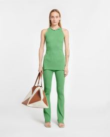 Womens | Cornelie Ribbed-Knit Pants | Green