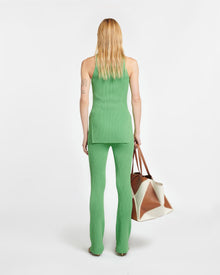 Womens | Cornelie Ribbed-Knit Pants | Green