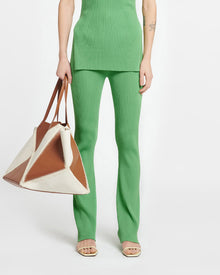 Womens | Cornelie Ribbed-Knit Pants | Green