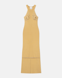 Womens | Seya Crocheted Ribbed-Knit Maxi Dress | Sun Yellow