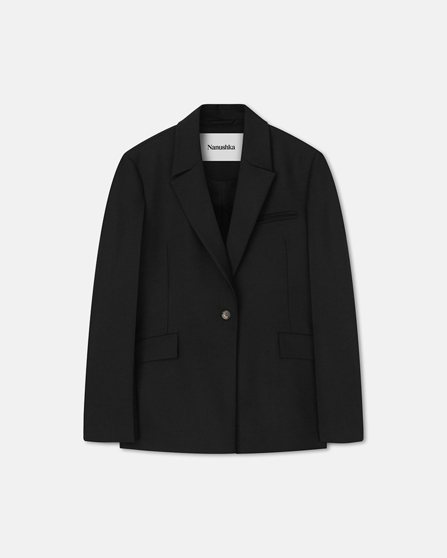 Womens | Zeva Tailored Blazer | Off Black