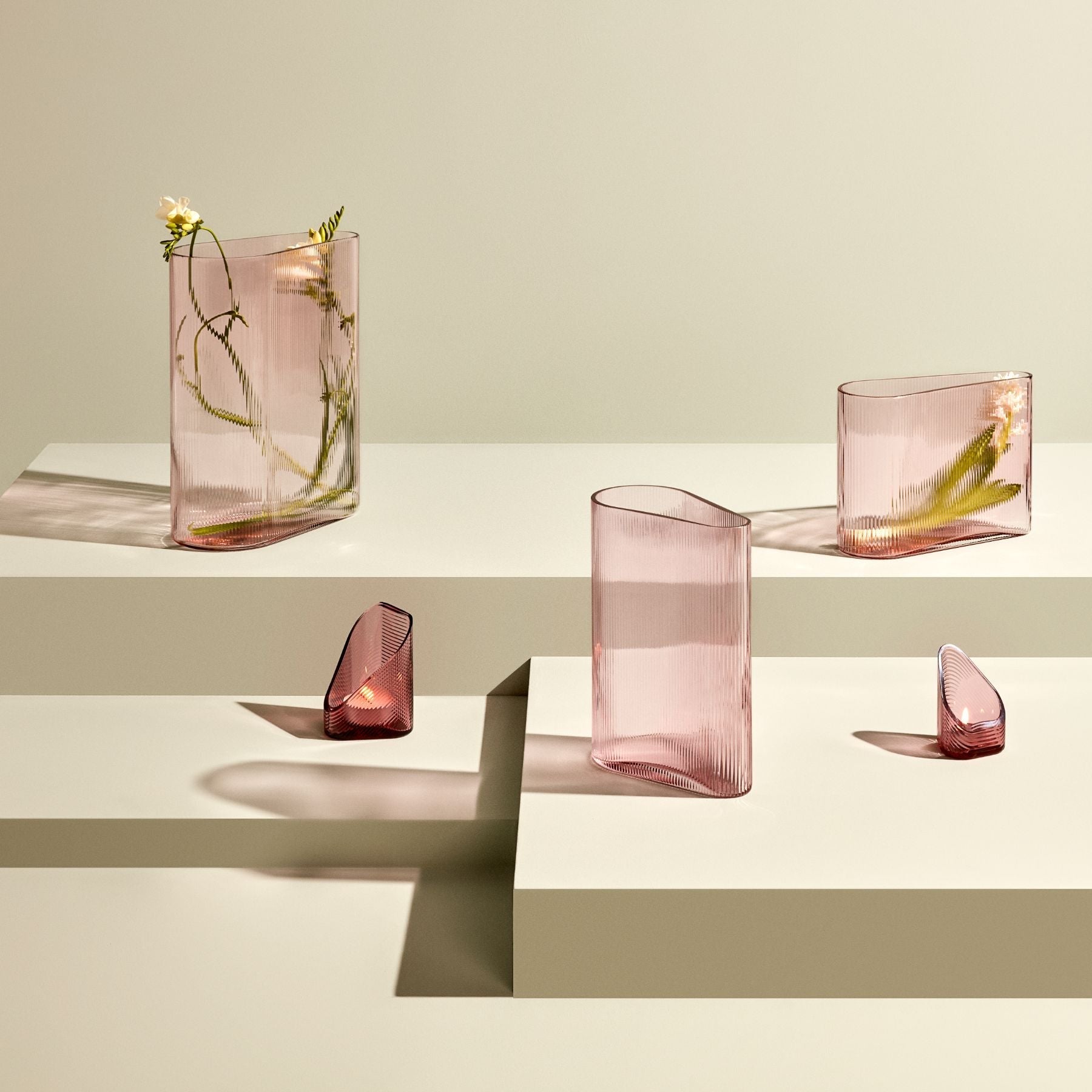Mist Vase - Wide | Dusty Rose