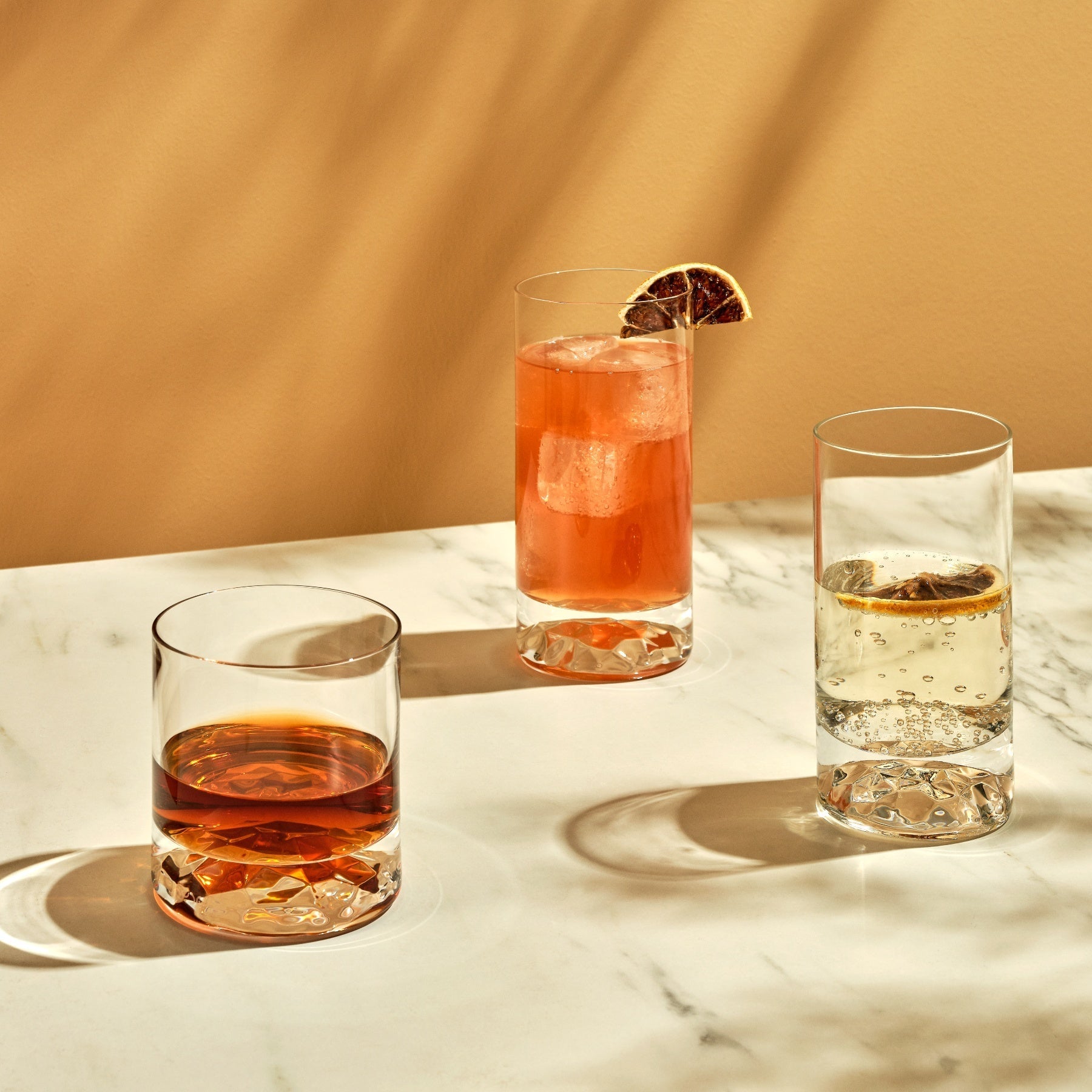 Club High Ball Glasses - Small | Clear Crystal | Set of 4