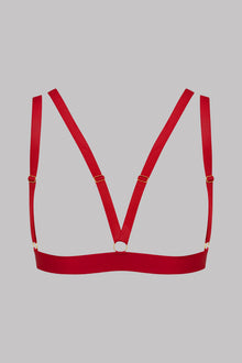 Cupless Triangle Bra - Tapage Nocturne | Red