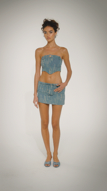 Claire Denim Top | Denim