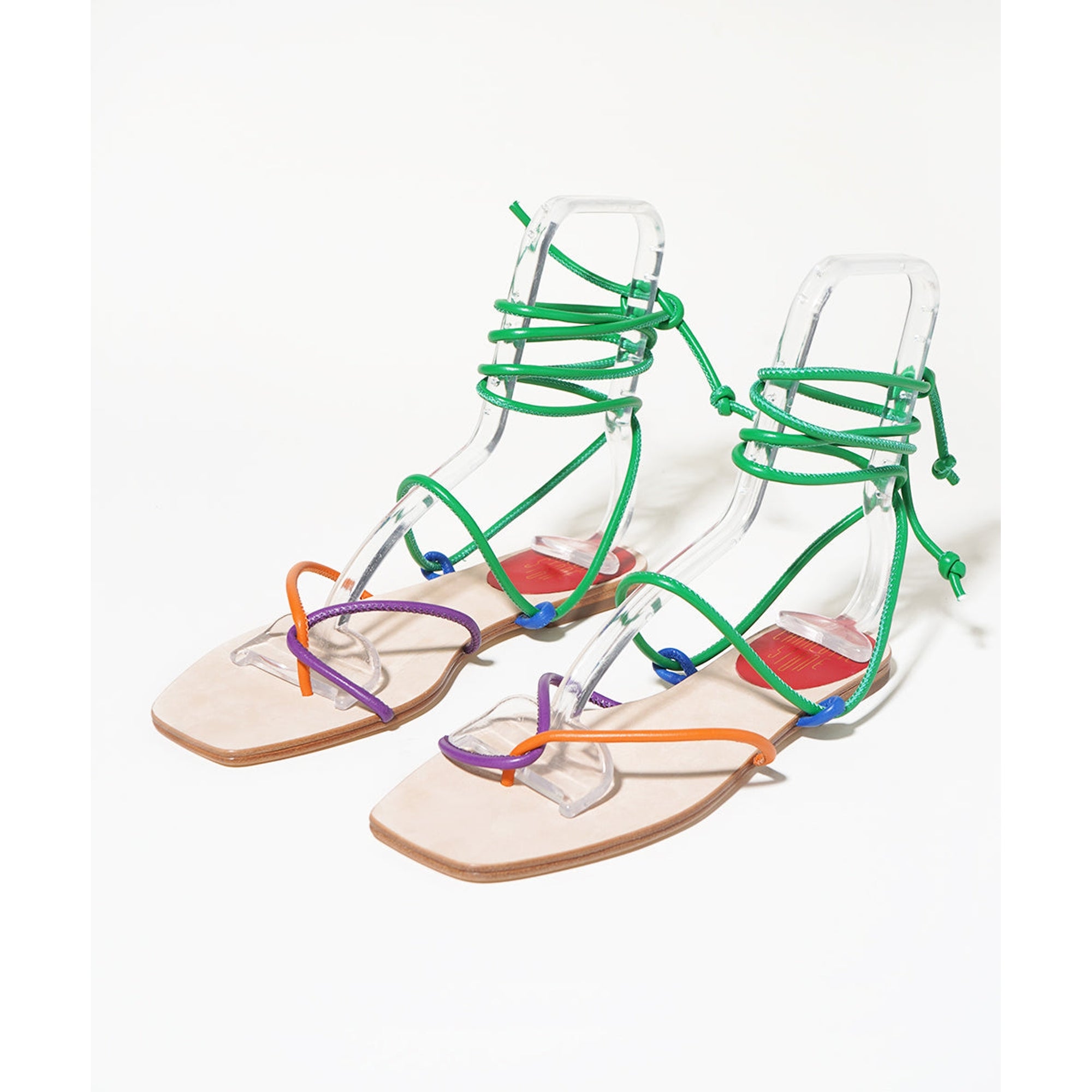 Nico Flat Wrap Sandal | Multi