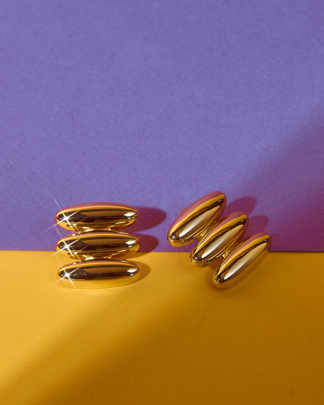 The Milan Bead Stud Earrings | Silver