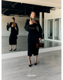 Nita Midi Dress | Black