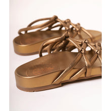 Noemi Lace Up Gladiator Sandal | Bronze