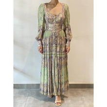 Noor Green Long Dress