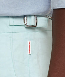 Norwich Linen Tailored Fit Washed Linen Shorts | Clear Sky
