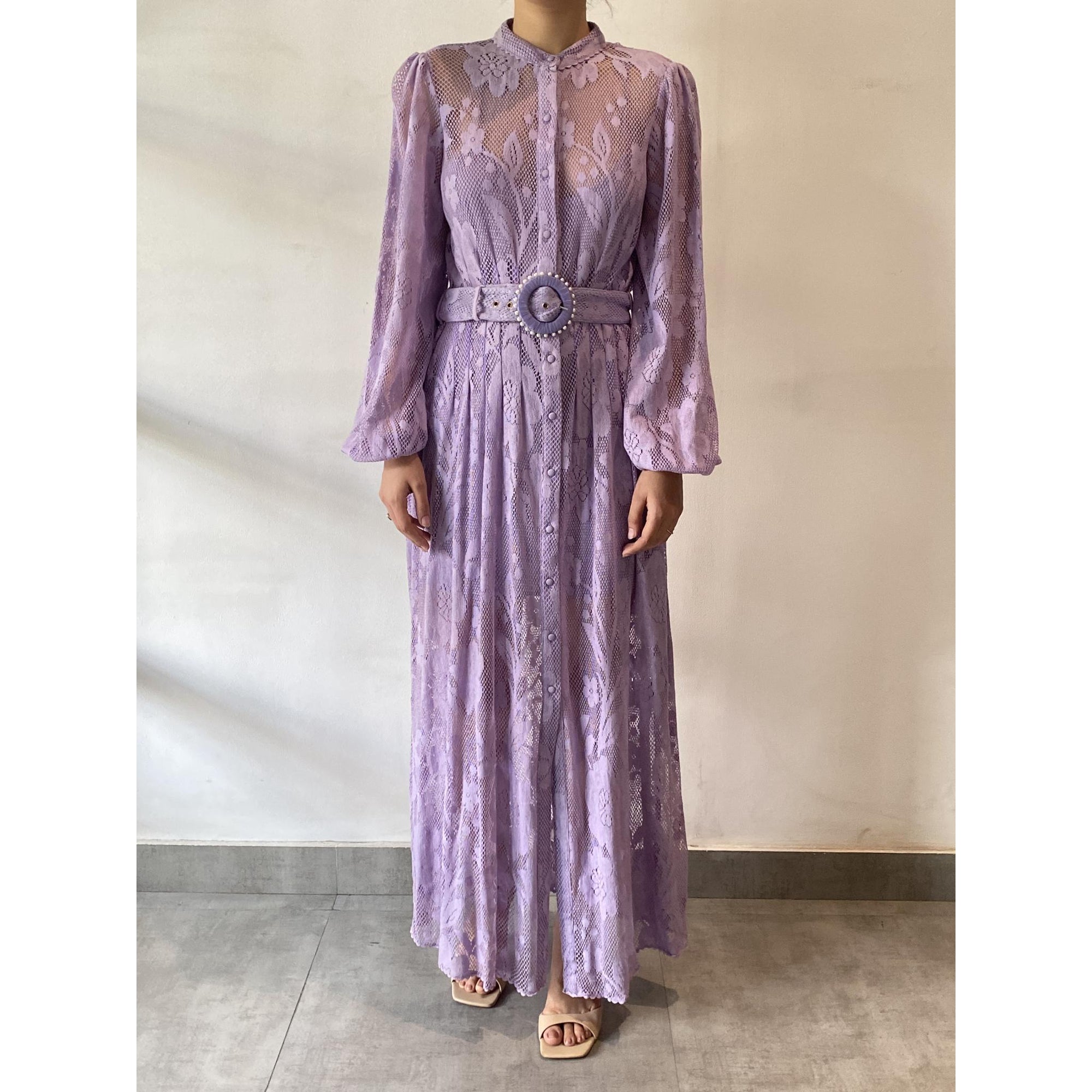 Nysa Lavender Long Dress