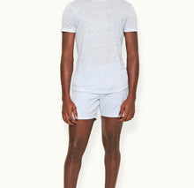 OB-T Linen Crew Neck Linen T-Shirt | Soft Blue