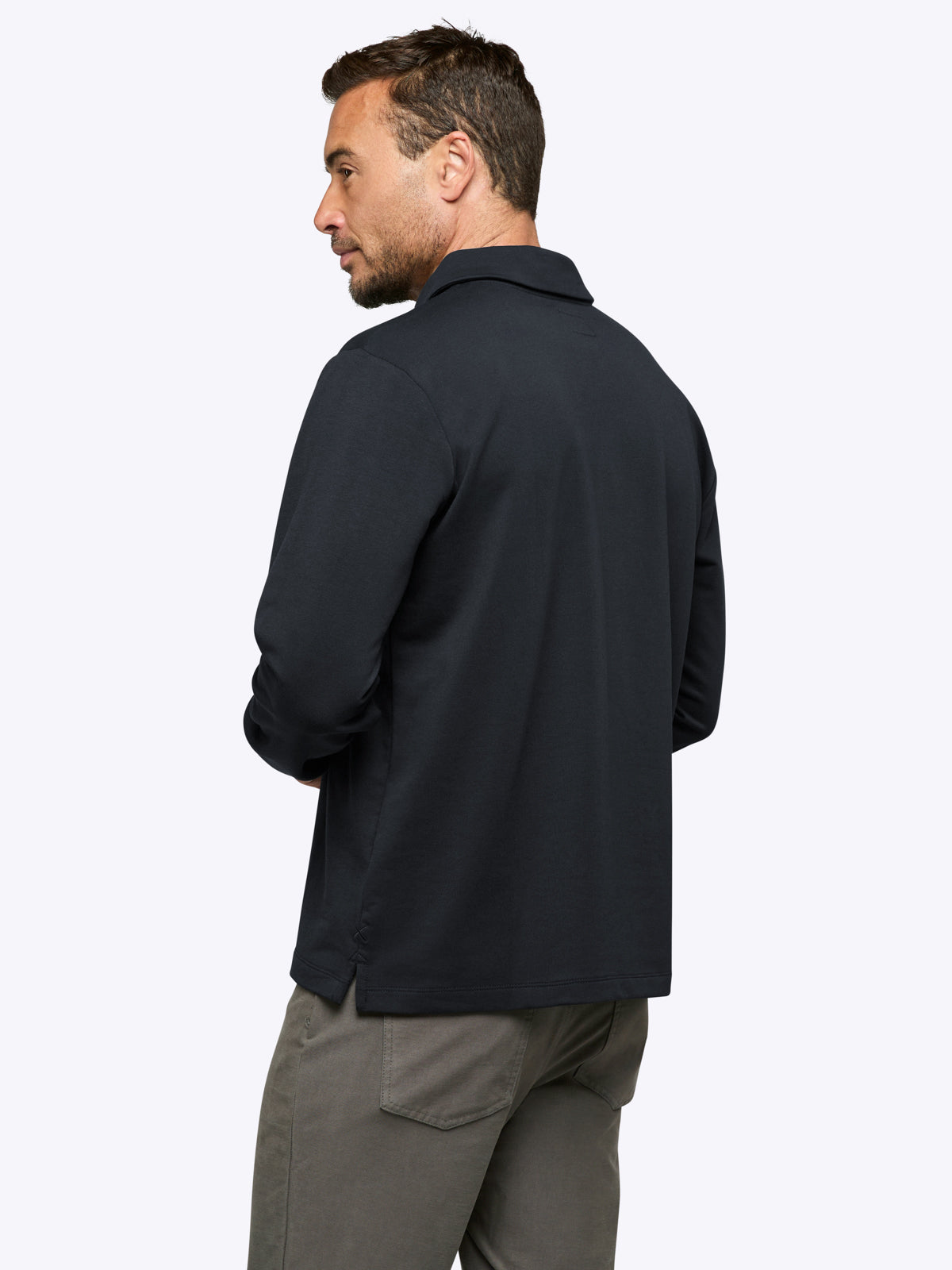 Mens | Hyperloop Rugby Polo | Signature-Fit | Obsidian