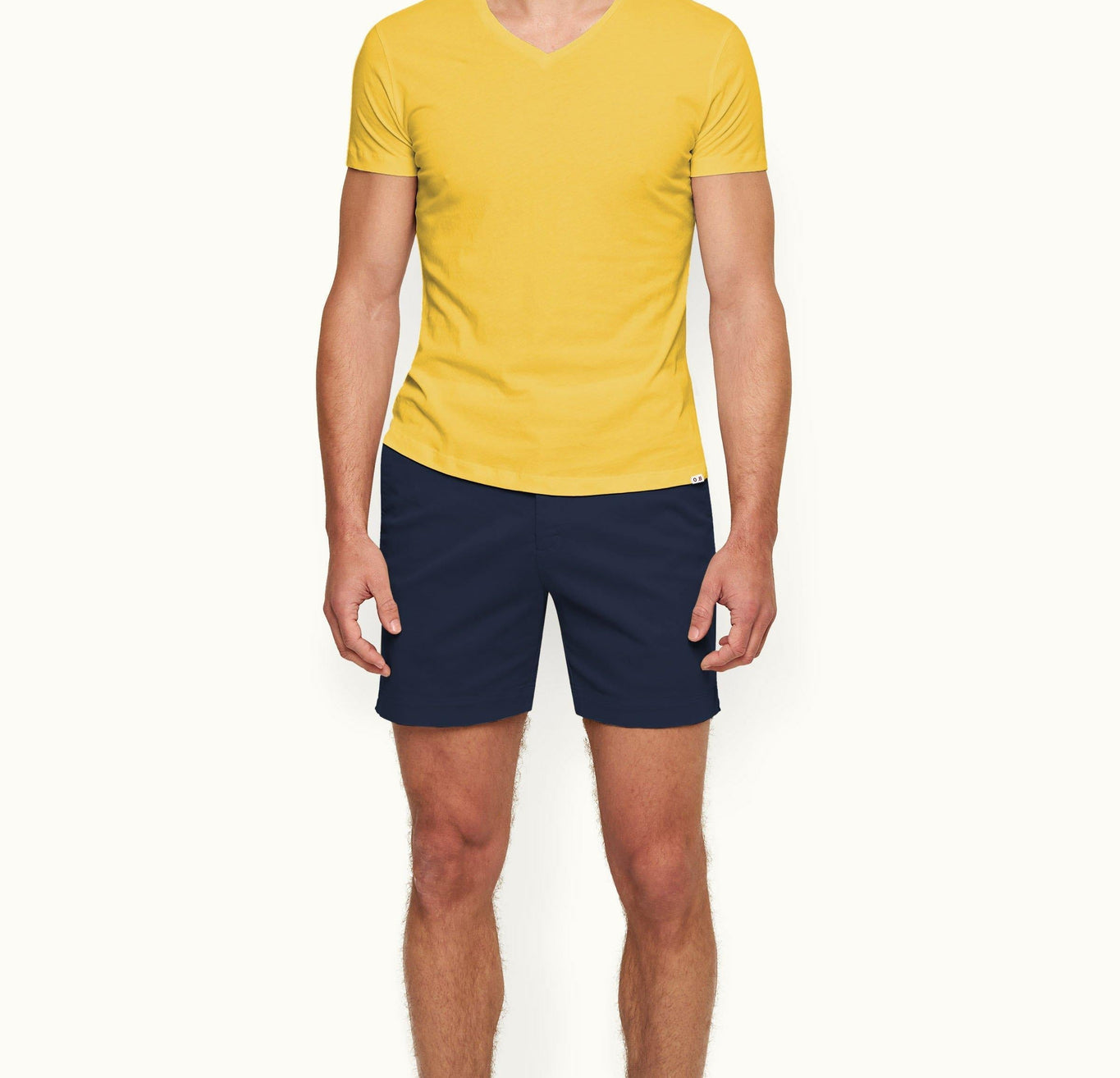 OB Tailored Fit V-Neck T-Shirt | Yellow Blaze