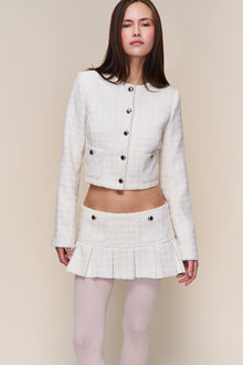 Womens | Claudine Cropped Jacket | Snow White