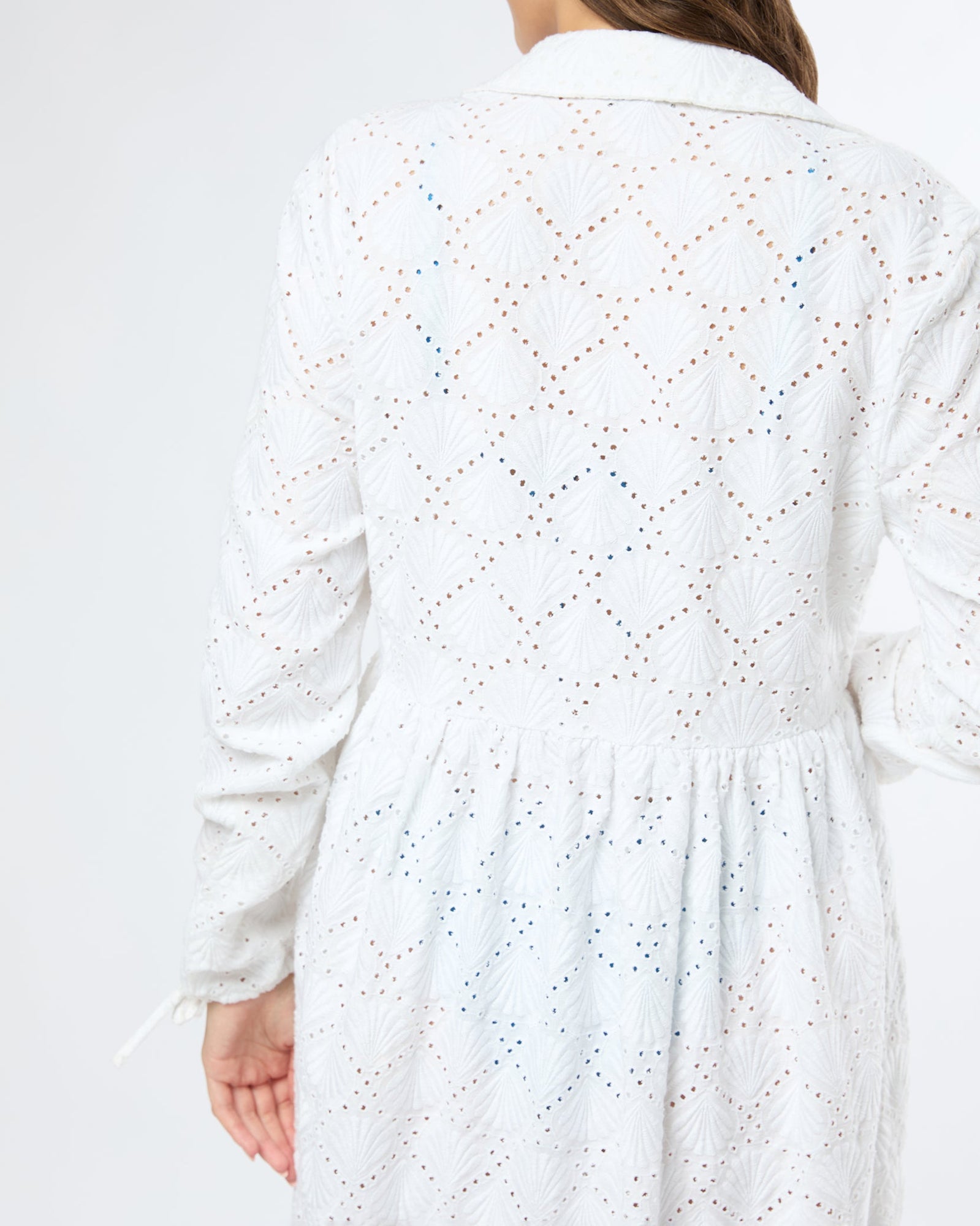 Womens | Air Linen Maxi Shirtdress | White