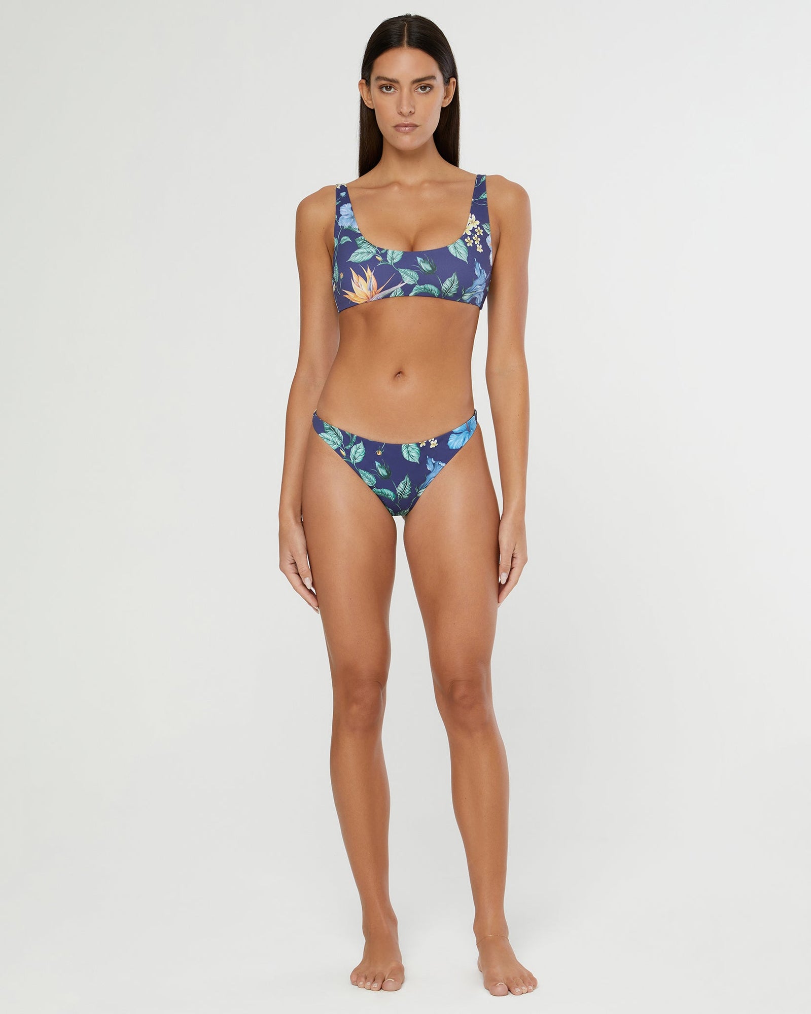 Womens | Scoop Bikini Top | Deep Blue