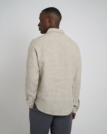 Mens | Linen Slim Fit Shirt | Tan