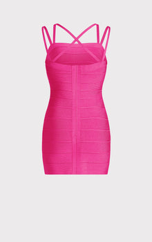 Strappy Mini Dress | Hot Pink