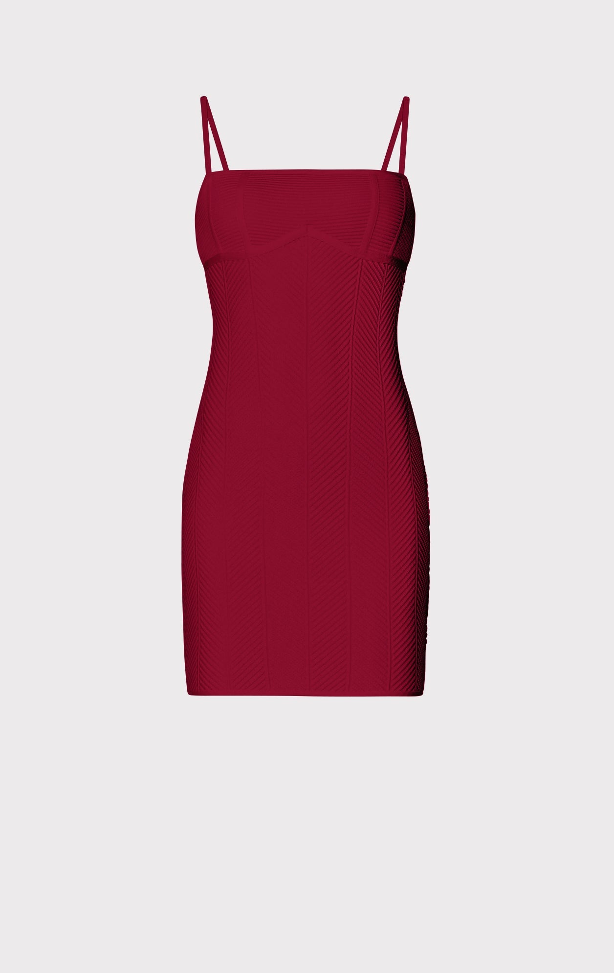 Ottoman Mini Dress | Raspberry