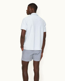 Men | Howell Towelling Shirt | Light Sky Pool