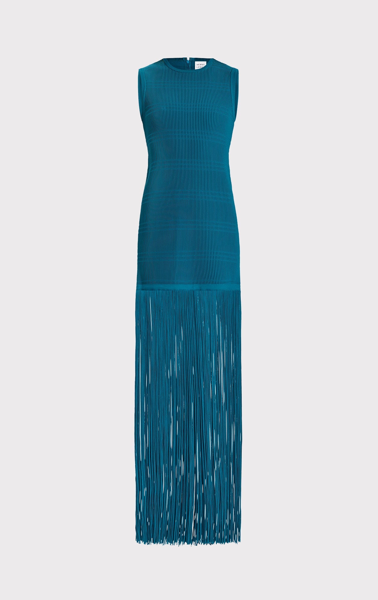 Ottoman Shadow Stripe Fringe Gown | Tidal Wave