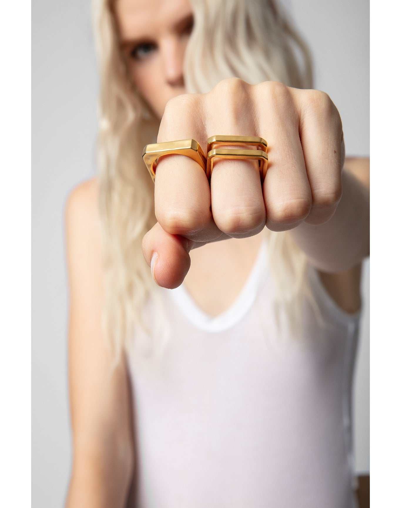 Women | Cecilia Ring Set | Old Gold