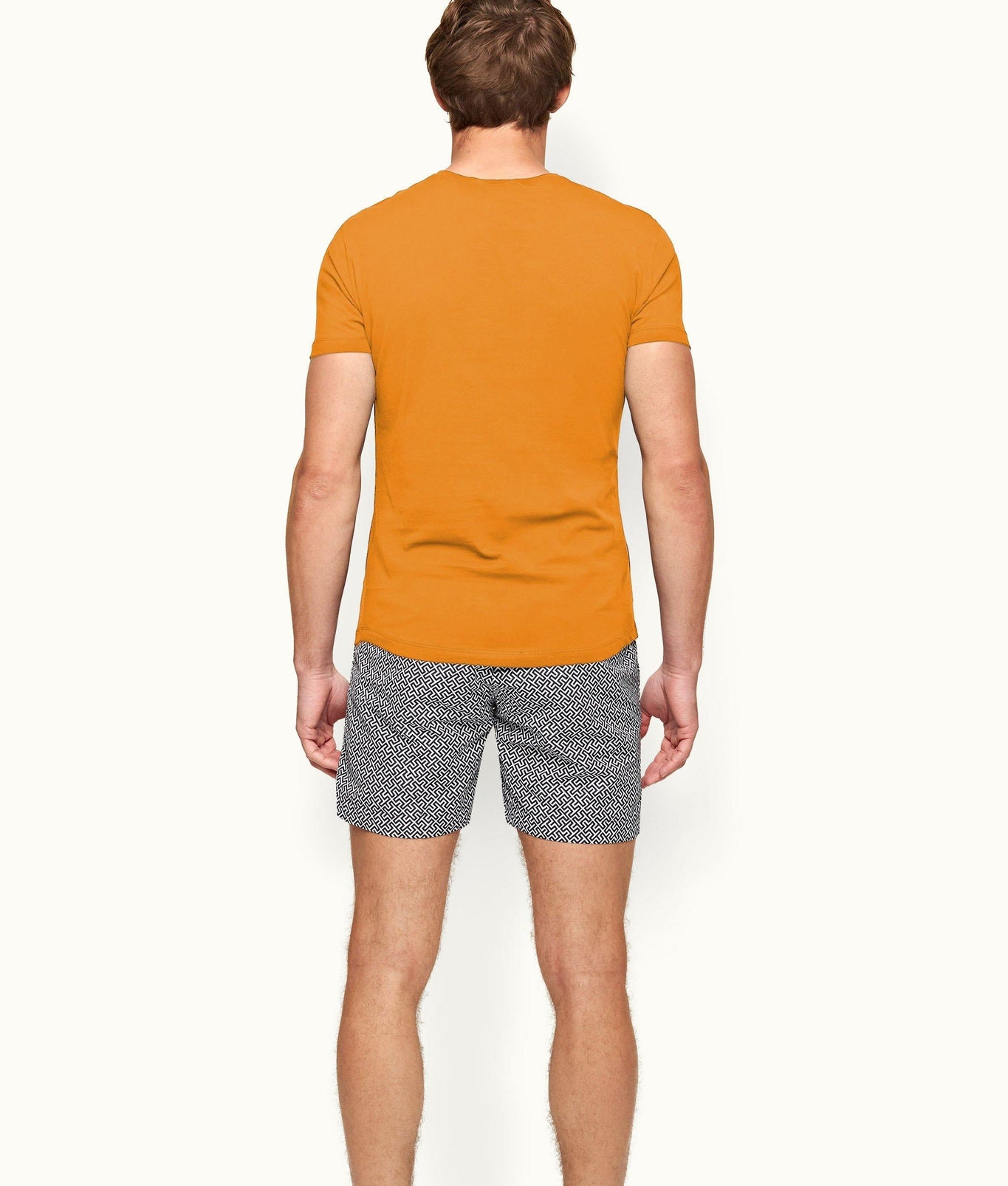 Ob-T Tailored Fit Crew Neck Cotton T-Shirt | Ember