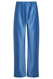 Olivette Satin Pants - Blue - Self-Adore