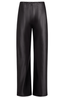 Olivette Satin Pants - Black - Self-Adore