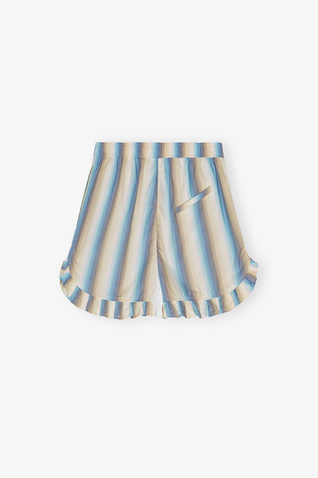 Ombre Stripe Ruffle Shorts | Multicolour