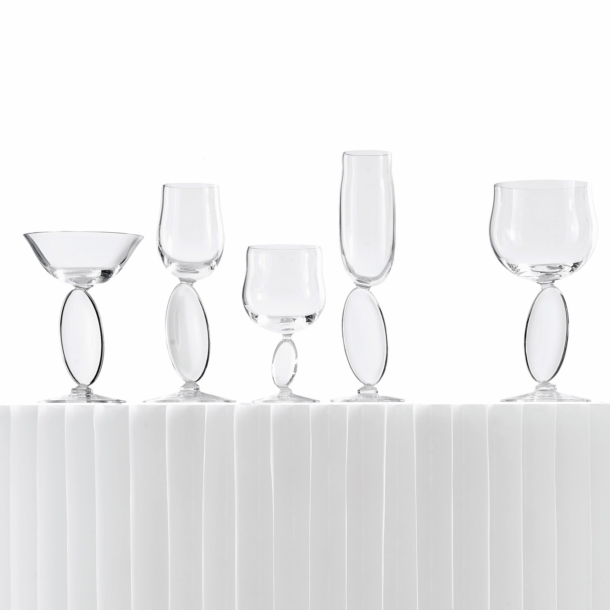 Omnia Dripping Drops Glasses - No.2 | Clear Crystal | Set of 2
