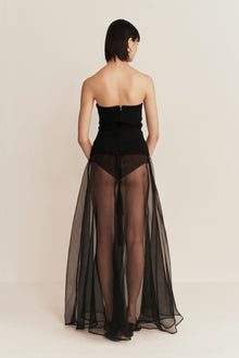 Omnia Strapless Top | Black