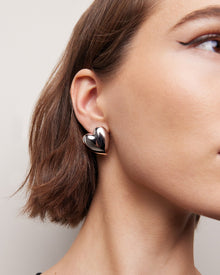 Small Puffy Heart Earrings