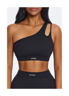 One-Shoulder Strap Top | Black