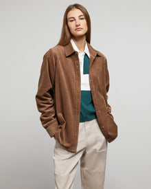 Womens | Jumbo Corduroy Overshirt | Bison