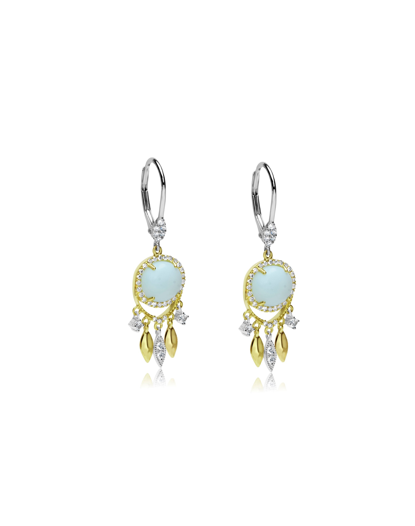 Opal Dreamcatcher Earrings | Blue