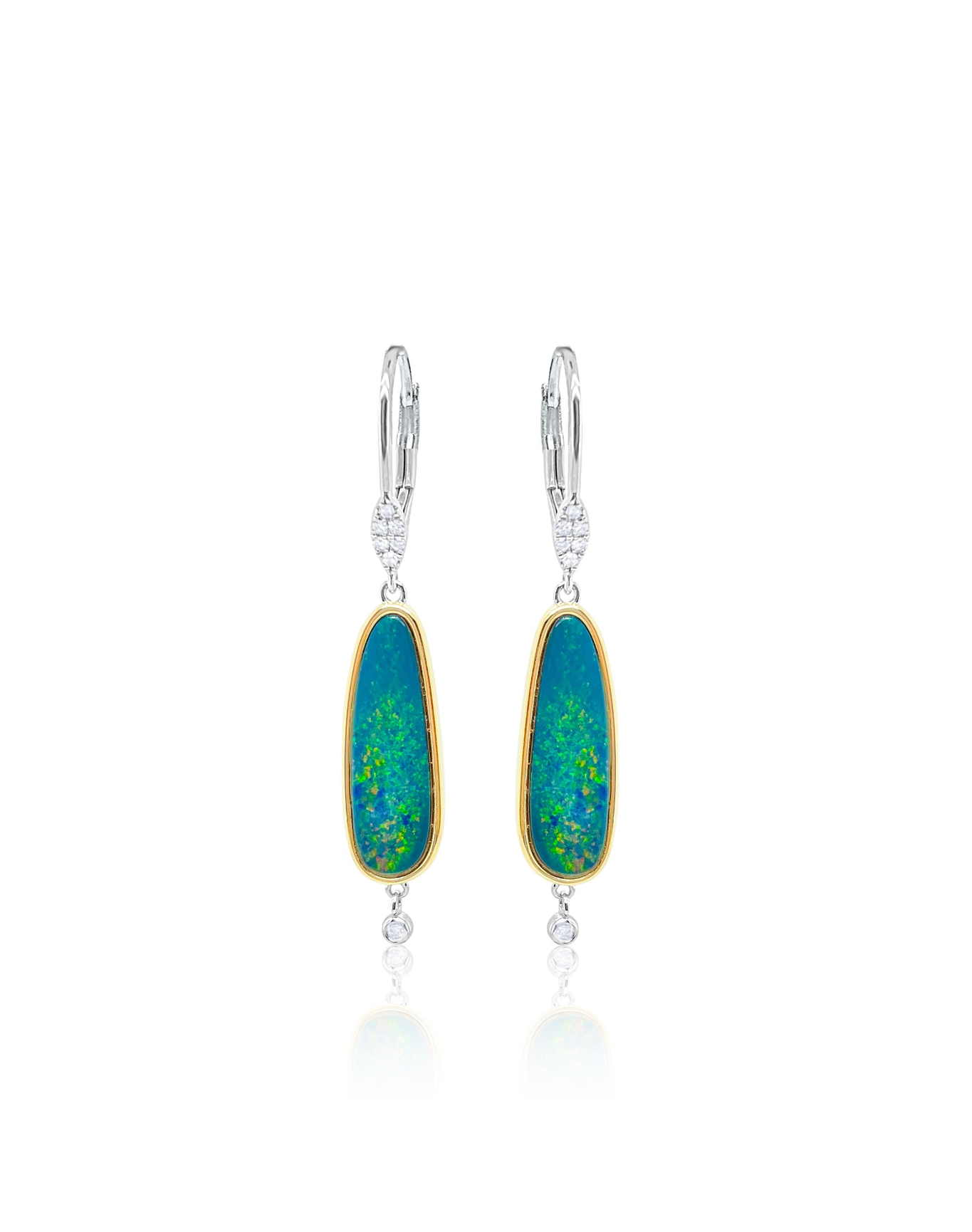 Opal Drop Earrings | Blue & Green