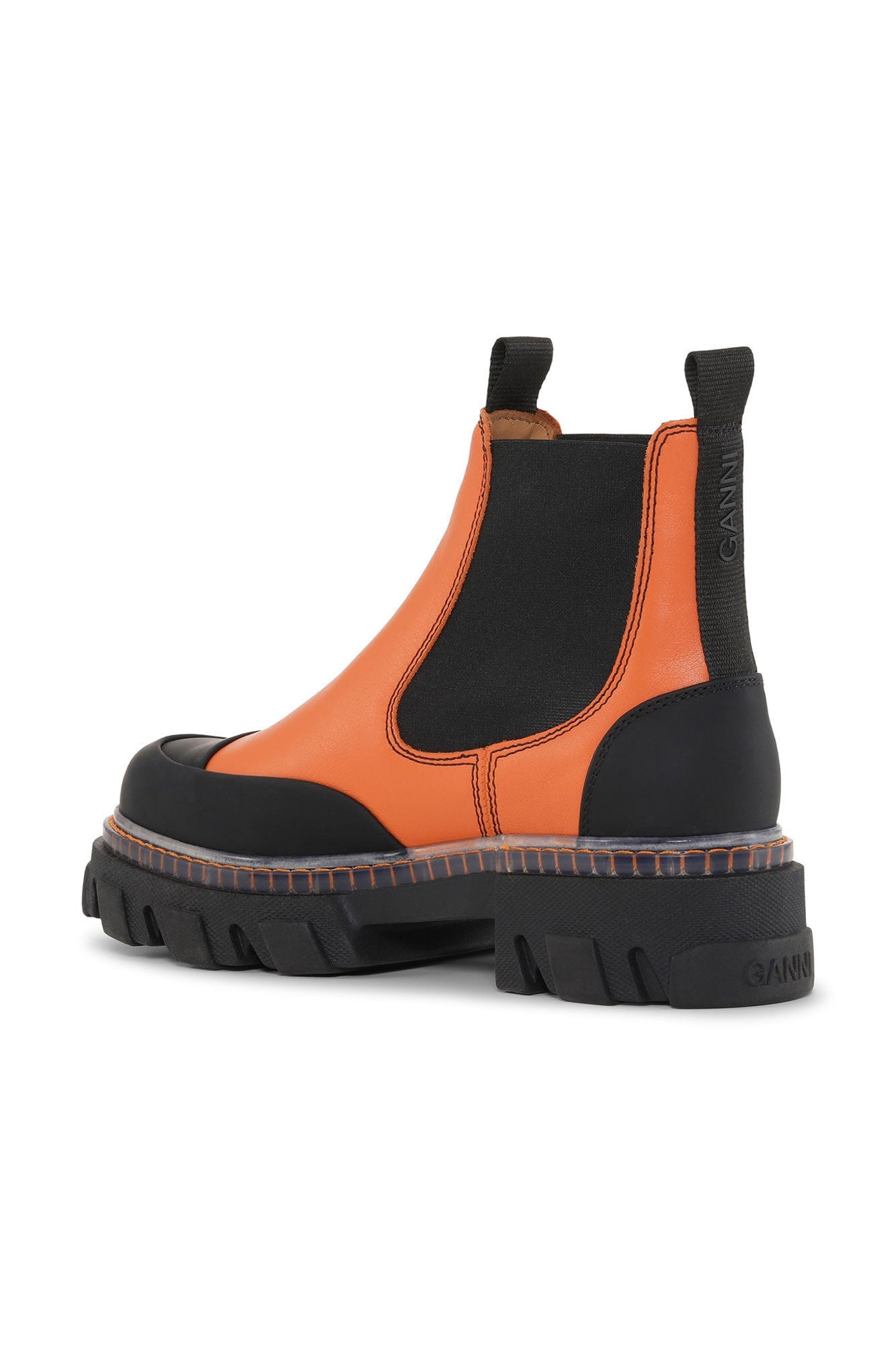 Orange Black Cleated Chelsea Boot | Orangeade