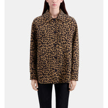 Overshirt Jacket In Wool Blend | Women | Leopard